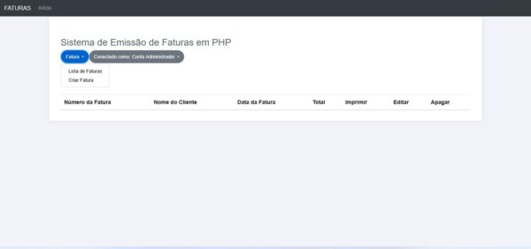 Sistema para emissão de fatura de vendas simples em PHP - Image 3