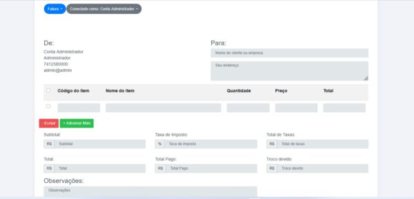 Sistema para emissão de fatura de vendas simples em PHP - Image 4